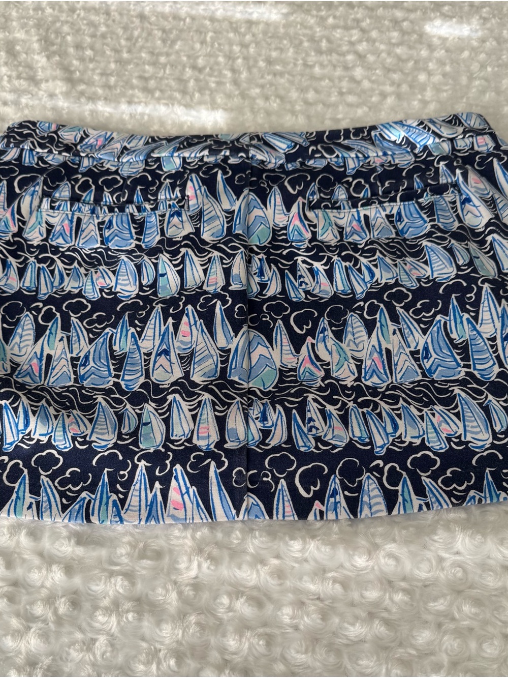 Lilly Pulitzer Navy Sailboat Print Skort- Blue, White & Pink